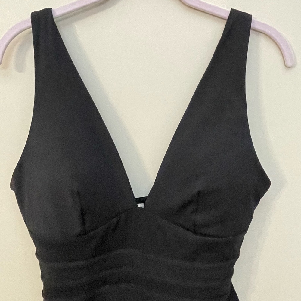 Sea Level Australia Swimsuit Sz 10 Longline Black One Piece Dark Romance NWT - Picture 2 of 11